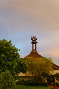 rainbow over St. Andrew
